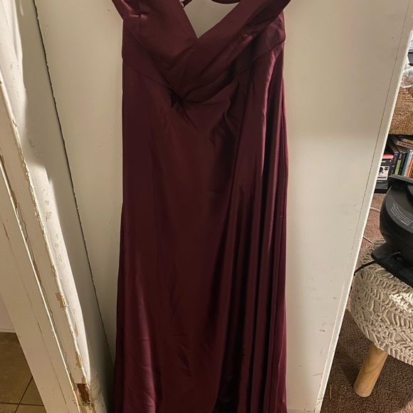 Bridesmaid dress Prom Dress DB - Wine color - Picture 4 of 9
